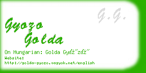 gyozo golda business card